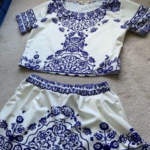 super cute matching set! only worn once!